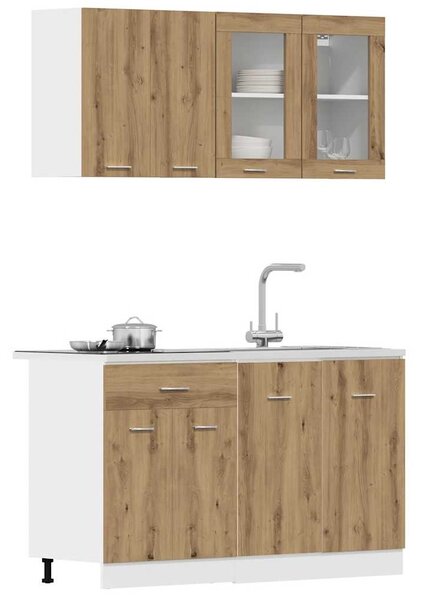 4dílná sada kuchyňských skříněk "Lyon" Artisan Dub, dřevěné podlahy 3328574