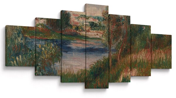 Obraz - Auguste Renoir, Landscape at Vetheuil, reprodukce (210x100 cm)