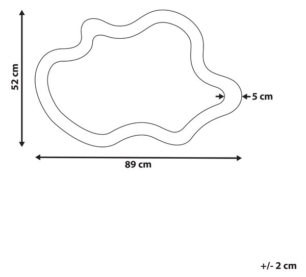 Zrcadlo DREVANT 89 cm 52 cm Borovicové dřevo Přírodní