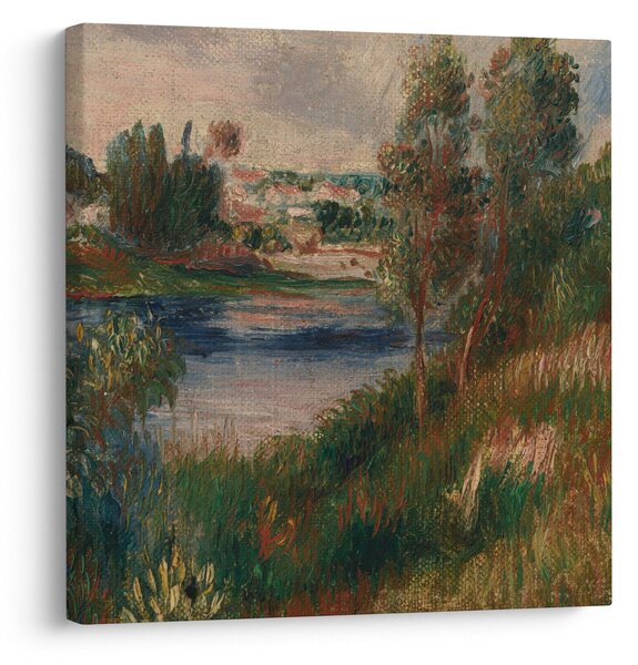 Obraz - Auguste Renoir, Landscape at Vetheuil, reprodukce (30x30 cm)