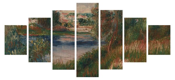 Obraz - Auguste Renoir, Landscape at Vetheuil, reprodukce (210x100 cm)