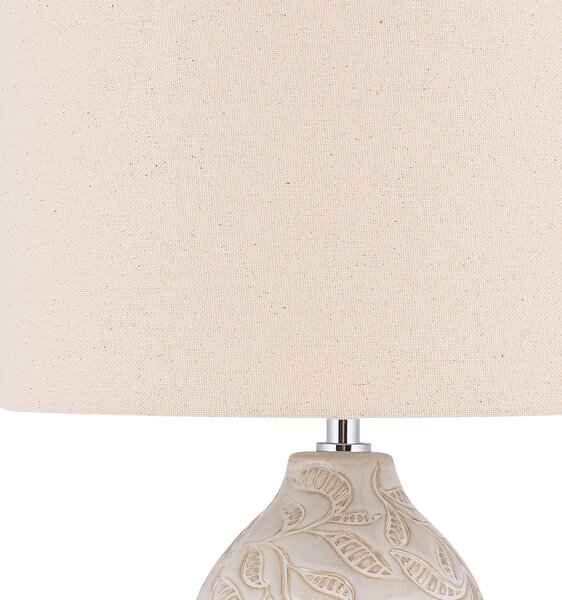 Stolní lampa SALZA Keramika Béžová