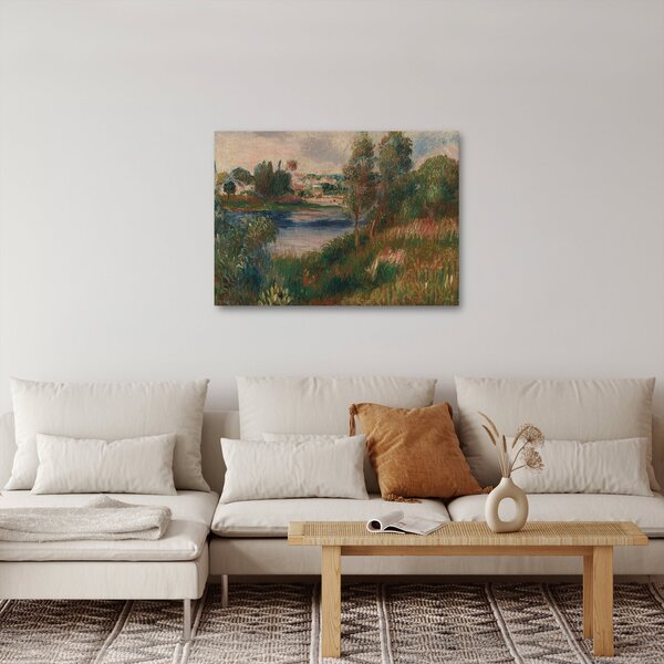 Obraz - Auguste Renoir, Landscape at Vetheuil, reprodukce (70x50 cm)