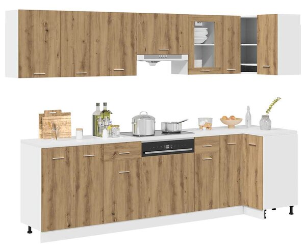 11dílná sada kuchyňských skříněk "Lyon" Artisan Dub, dřevěné podlahy 3328580