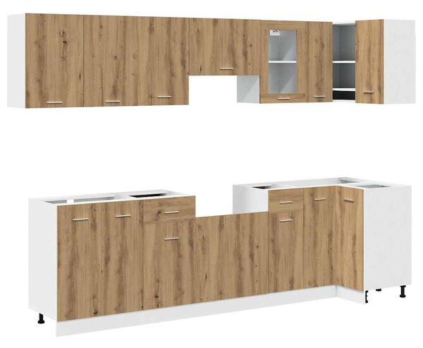 11dílná sada kuchyňských skříněk "Lyon" Artisan Dub, dřevěné podlahy 3328580