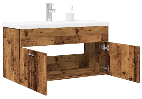 Koupelnová skříňka se zápustným umyvadlem old wood 3328585