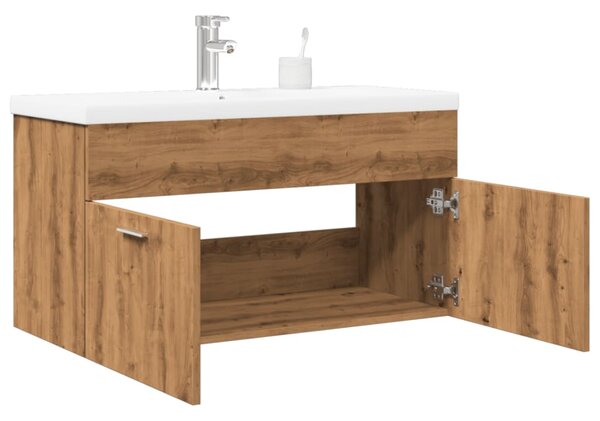 Koupelnová skříňka se zápustným umyvadlem dub artisan 3328586