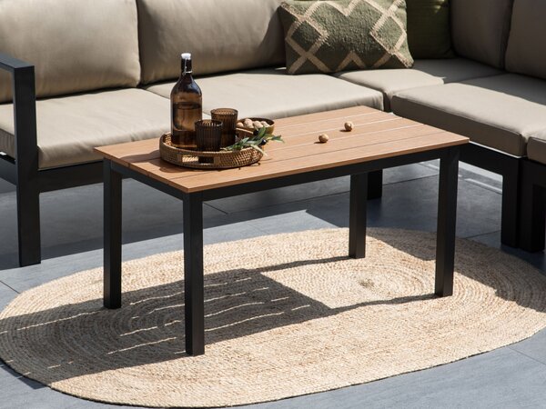 Zahradní jídelní stůl MESSINA 100 cm 52 cm Černá