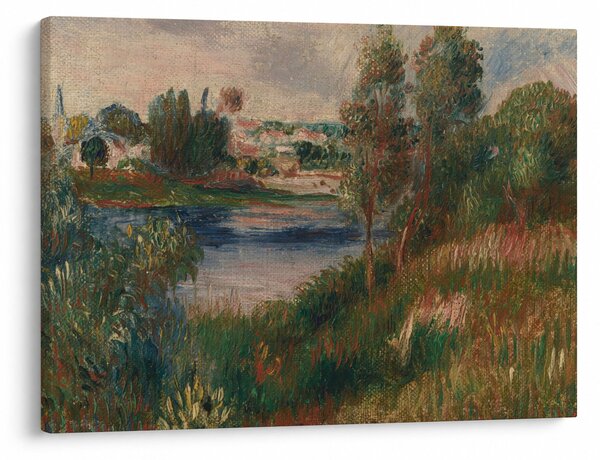 Obraz - Auguste Renoir, Landscape at Vetheuil, reprodukce (70x50 cm)