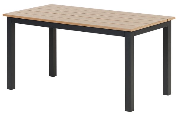 Zahradní jídelní stůl MESSINA 100 cm 52 cm Černá