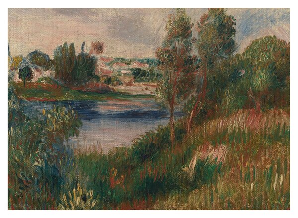 Obraz - Auguste Renoir, Landscape at Vetheuil, reprodukce (70x50 cm)