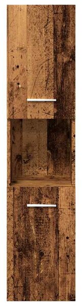 4dílná koupelnová sestava old wood kompozitní dřevo 3328599
