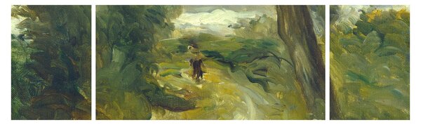 Obraz - Auguste Renoir, Landscape between Storms, reprodukce (170x50 cm)