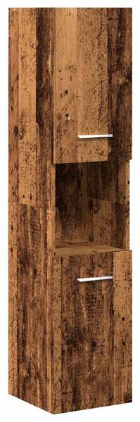 4dílná koupelnová sestava old wood kompozitní dřevo 3328599