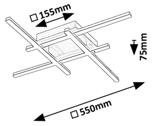 Rabalux DEMIR LED stropní svítidlo 71398