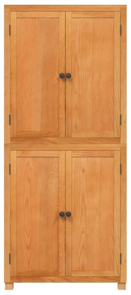 Sada úložného nábytku s policí 2 ks Přírodní 80 x 35 x 185 cm 3328621