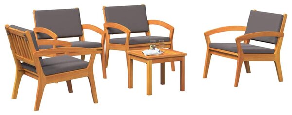 Bistro souprava 5 ks Hnědá Polyester 3328620