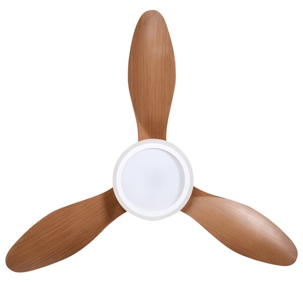 Stropní ventilátor se světlem MUDDY s dálkovým ovládáním Světle hnědá