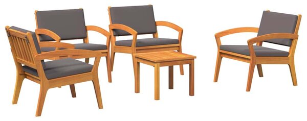 Bistro souprava 5 ks Hnědá Polyester 3328620