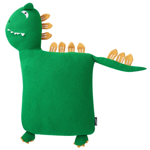 Sada 2 dekorativních polštářů DINOS Bavlna 45 x 45 cm Zelená Dinosaurus