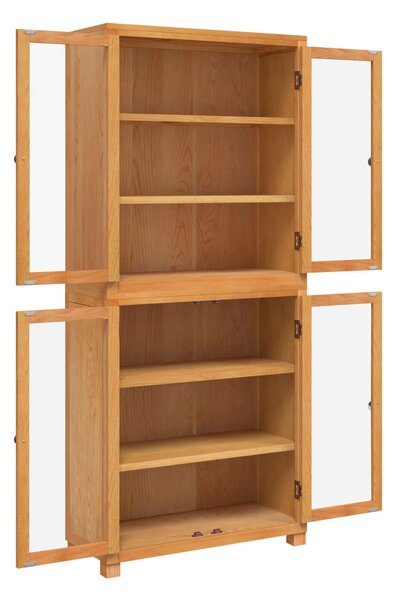 Sada úložného nábytku s policí 2 ks Přírodní 80 x 35 x 185 cm 3328625