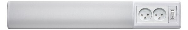 Rabalux BATH 2E LED podlinkové svítidlo s vypínačem a 2x zásuvkou, 50 cm