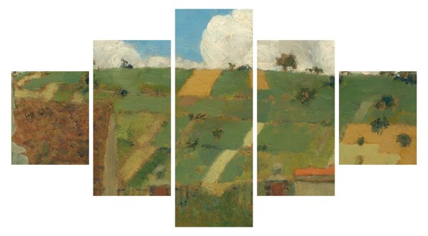 Obraz - Edouard Vuillard, Landscape of the Ile de France, reprodukce (125x70 cm)