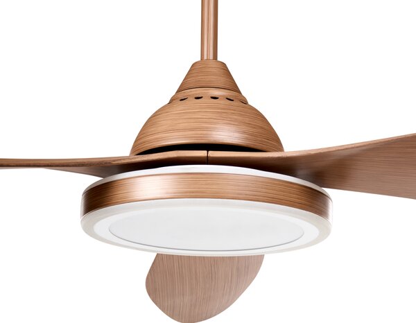Stropní ventilátor se světlem MUDDY s dálkovým ovládáním Světle hnědá