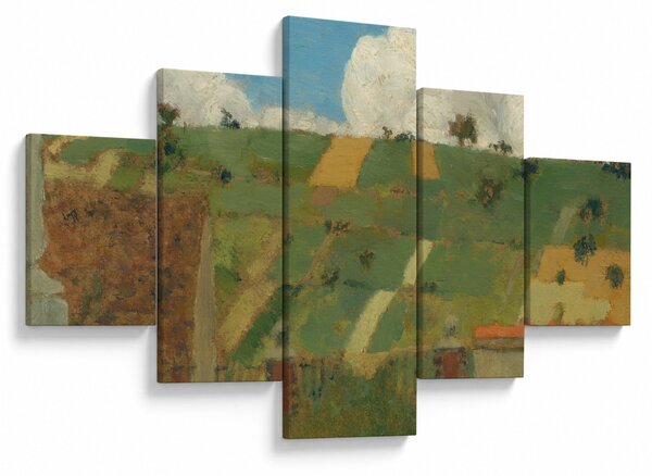 Obraz - Edouard Vuillard, Landscape of the Ile de France, reprodukce (125x70 cm)