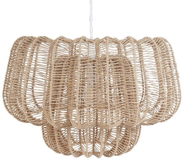 Závěsná lampa SAISI Papírové lano Béžová