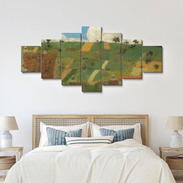 Obraz - Edouard Vuillard, Landscape of the Ile de France, reprodukce (210x100 cm)