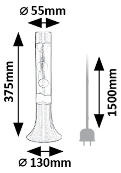 Rabalux POPPILOL LED lávová lampa 76026