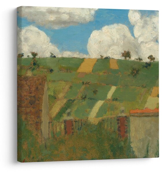 Obraz - Edouard Vuillard, Landscape of the Ile de France, reprodukce (30x30 cm)
