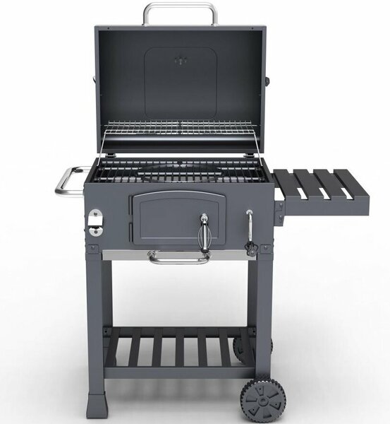 Avenberg Multifunkční BBQ gril Genius + litinový rošt + tál + pizza kámen, 70 x 103 x 105 cm