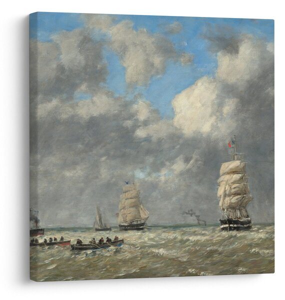 Obraz - Eugène Boudin, Le Havre, reprodukce (30x30 cm)