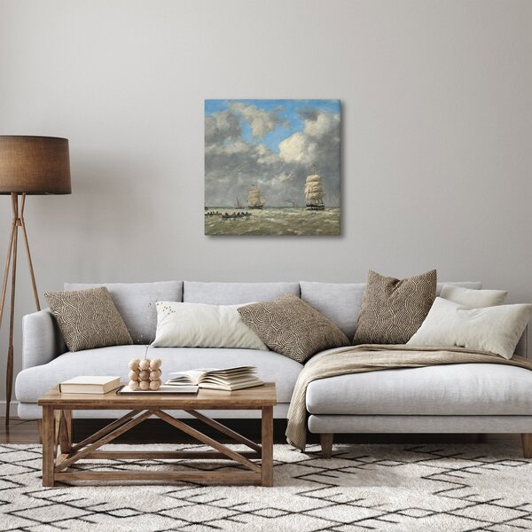 Obraz - Eugène Boudin, Le Havre, reprodukce (30x30 cm)