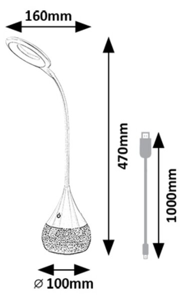Rabalux VIVTER LED stolní lampa 74248