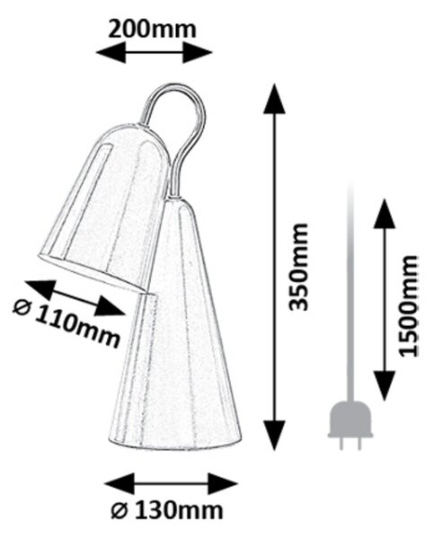 Rabalux RABAL stolní lampa 74224