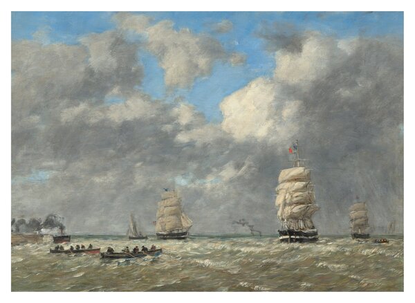 Obraz - Eugène Boudin, Le Havre, reprodukce (70x50 cm)