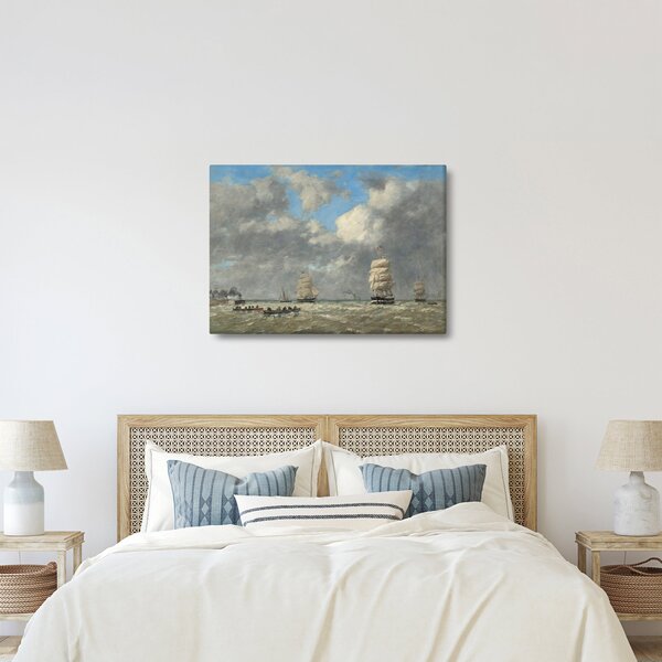 Obraz - Eugène Boudin, Le Havre, reprodukce (70x50 cm)