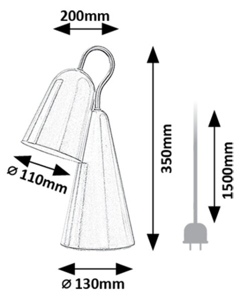 Rabalux RABAL stolní lampa 74225
