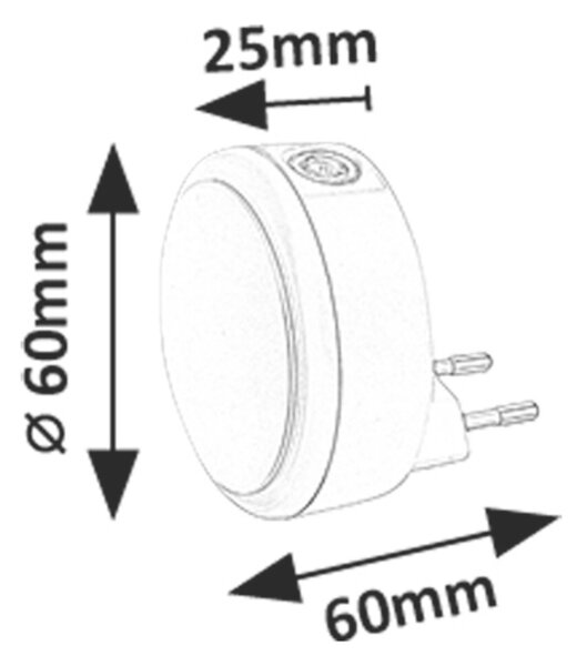 Rabalux ZOFE LED noční světlo 76000