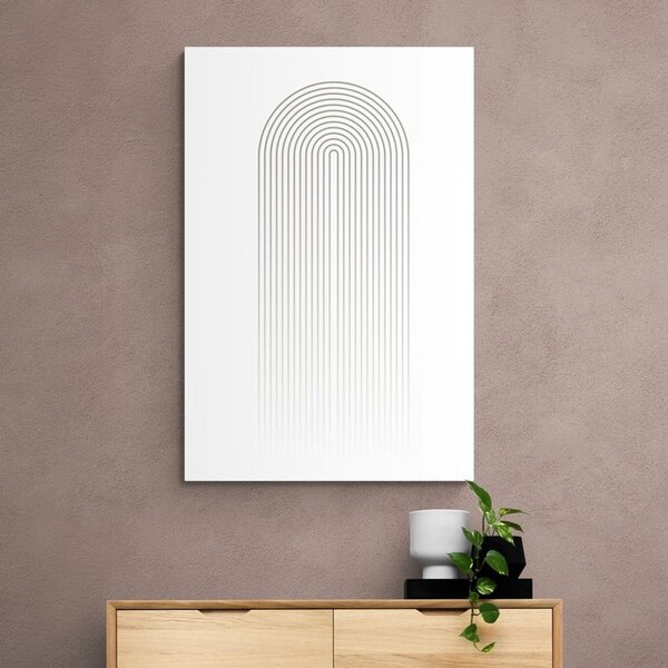 Obraz minimalistická duha Mid-Century