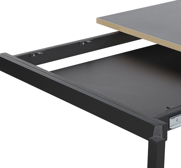 Rozkládací jídelní stůl AVIS Černá 140/190 cm 90 cm