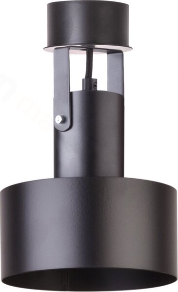 SIGMA Stropní bodové industriální osvětlení RIF, 1xE27, 60W, 15cm, kulaté, černé 31195