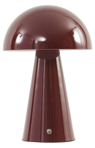 Stolní lampa Lindby, Nevijo, stmívatelné, Červená, Obývací pokoj, Kov, Moderní