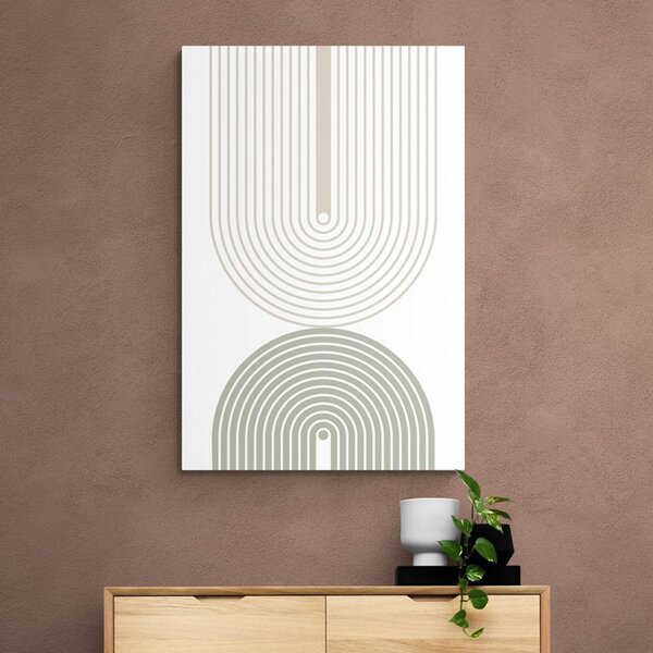 Obraz minimalistické duhy Mid-Century