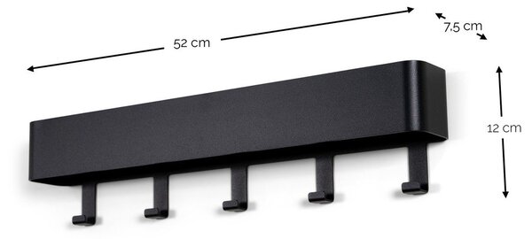 Světle žlutý ocelový nástěnný věšák s poličkou 52 cm Dax Play – Spinder Design
