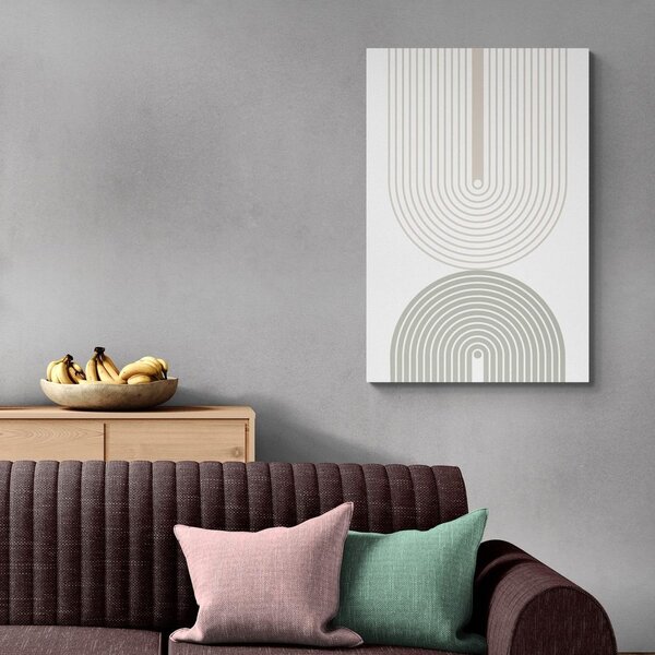 Obraz minimalistické duhy Mid-Century