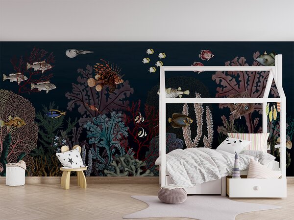 Tapeta FUGU moře - Roaring Reef Materiál: Digitální eko vlies - klasická tapeta nesamolepicí